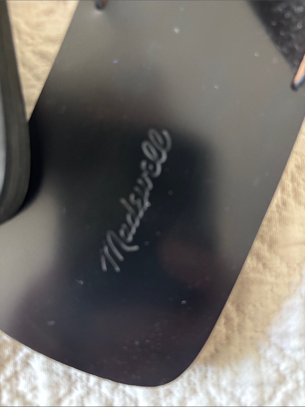 Madewell Black leather Women's Flip Flop - Picture 2 of 4